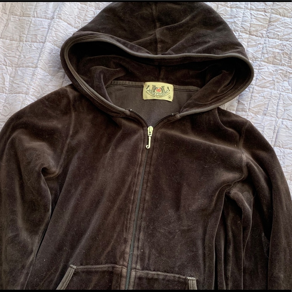 Brown velour Juicy Couture jacket